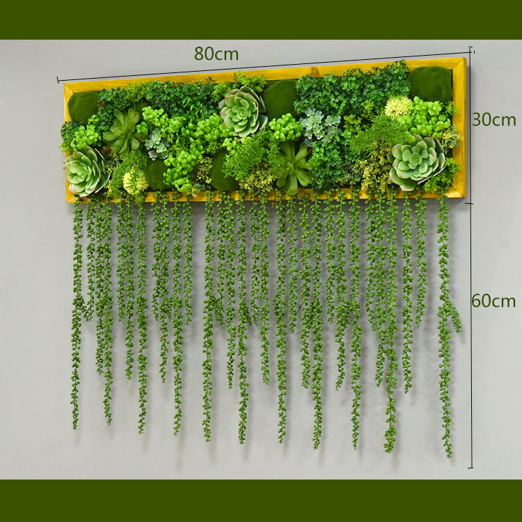 仿真绿植多肉壁挂植物墙面装饰北欧风格墙立体墙壁装饰花餐厅挂画图片