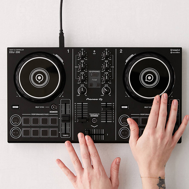 美国pioneer先锋DDJ-200 DJ智能控制台打碟机家用KTV 酒吧