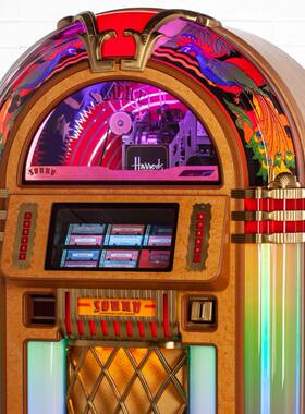 英国 GAZELLE JUKEBOX 80张CD投币 美式复古音乐点唱机 原装进口