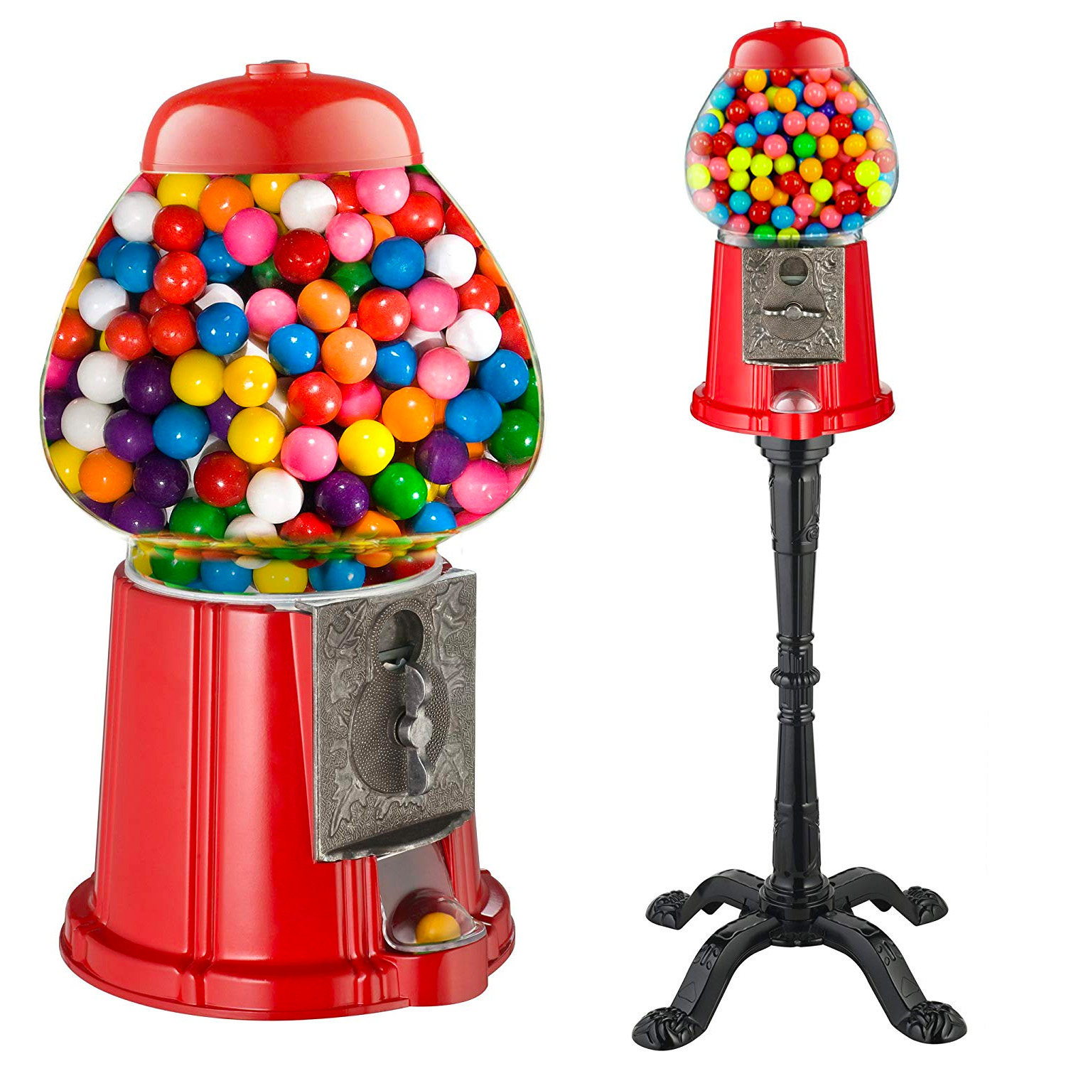 美国复古投币式糖果机落地金属玻璃球口香糖扭蛋机 gumball