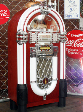 可口可乐定制版点唱机美国复古美式Jukebox Coca-cola限量LED灯光