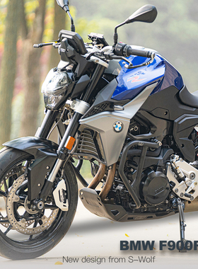 S_WOLF适用于宝马BMWF900R XR304不锈钢黑色护杠保险杠发动机保护