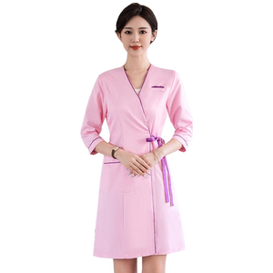 医美高端美容院美容师中袖纹绣师美容店皮肤管理职业套装工作服女