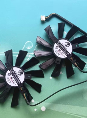 微星GTX970 4GD5T显卡散热风扇12V PLD10010S12HH双风扇孔距40mm