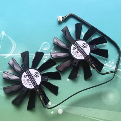 微星GTX970 4GD5T显卡散热风扇12V PLD10010S12HH双风扇孔距40mm