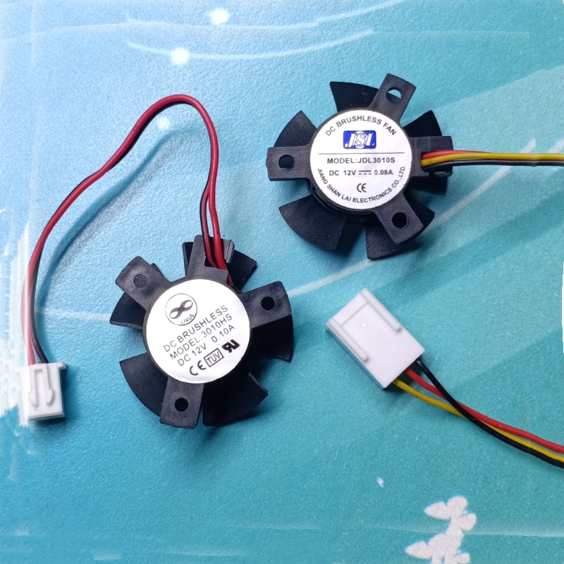 JSL JDL3010S 3010HS显卡主板散热器风扇等边孔距19MM 扇叶直径27