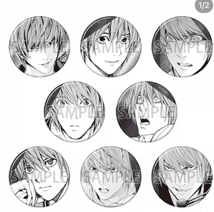 死亡笔记原画展dn 夜神月 L个人池名古屋场 国内现货 日本代购