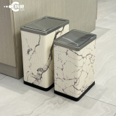 不锈钢摇盖垃圾桶家用客厅卫生间厕所夹缝翻盖大容量厨房2026新款