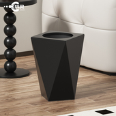 高颜值垃圾桶家用客厅卧室厕所卫生间轻奢高档意式 极简风无盖新款