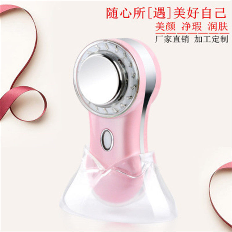 美容祛痘仪家用多功能led三色彩光嫩肤美白离子导入抗皱按摩仪