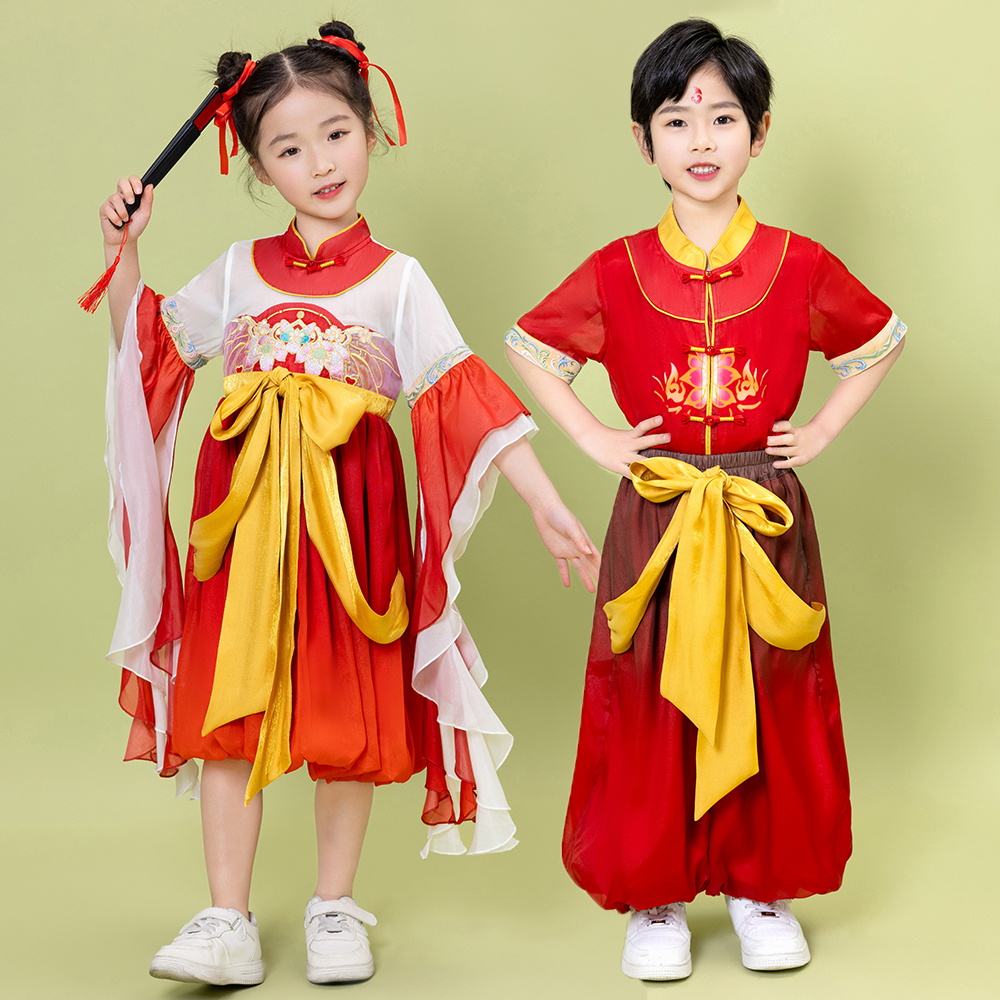 六一儿童演出服哪咤服装小孩cos