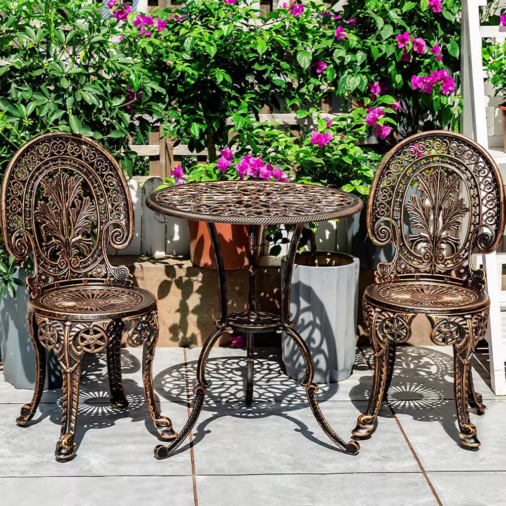 铸铝户外桌椅庭院三件套组合室外阳台花园铁艺露台天台休闲小茶几,住宅家具,桌椅套件,淘宝优惠券,粉丝福利购,淘宝优惠卷