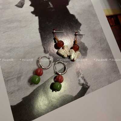 无耳洞耳夹仿玉石新中式