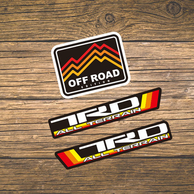 定做车贴适用于TRD丰田改装贴纸越野四驱车车身贴纸off road 5859