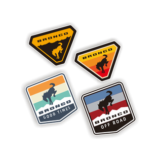 汉魂贴纸适用于Ford Bronco福特烈马纪念致敬反光贴纸钥匙扣7293