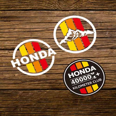 支持定做适用于本田高公里数纪念汽车反光贴纸可定制里程数 0441