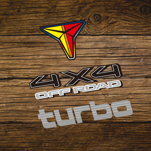 汉魂贴纸适用 4x4 Off Road 丰定制田T复古标志贴花Turbo 1935