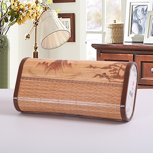 包邮办公室午睡汗蒸枕 夏季竹子制头枕清凉麻将块空心成人竹枕头