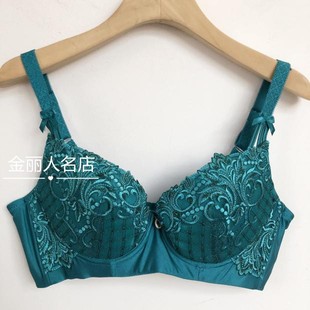 莱特妮丝文胸3 4杯聚拢丰胸收副乳花边刺绣内衣F1460正品