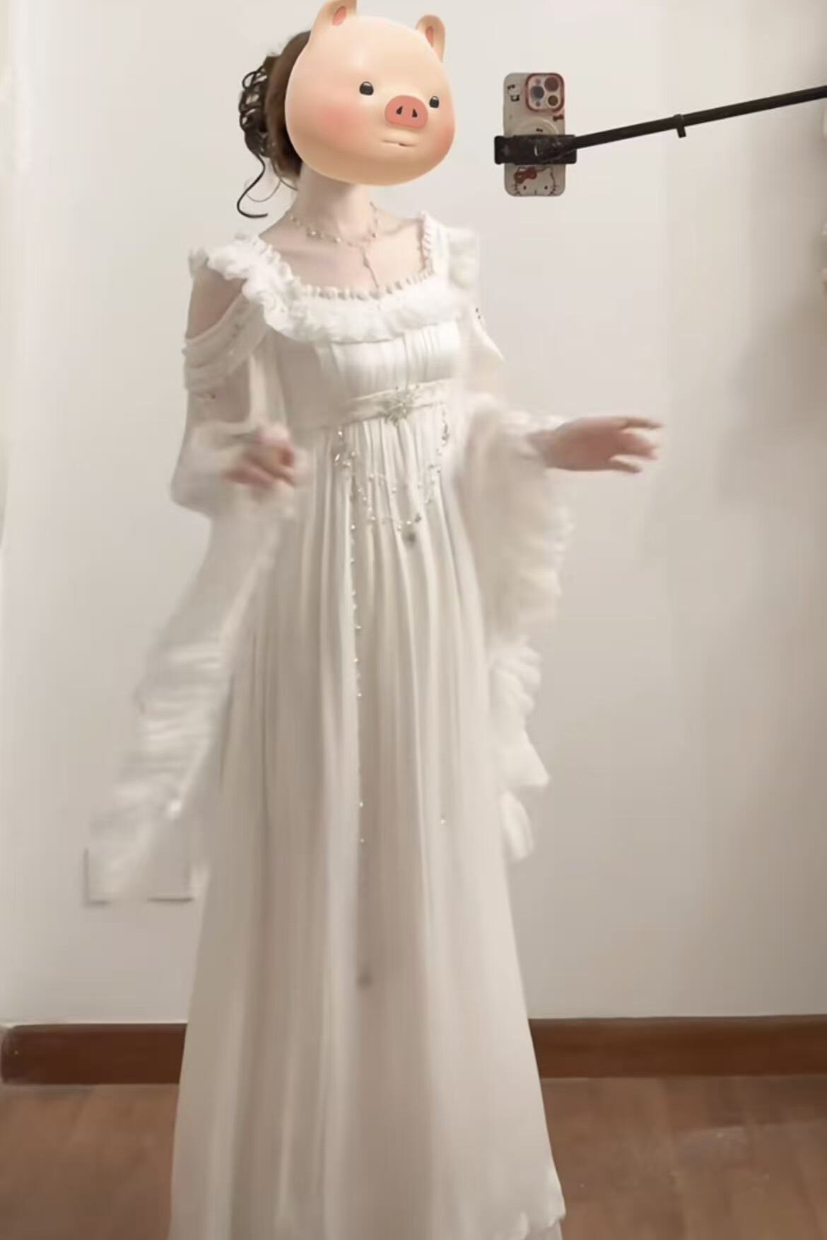 芷汀「月与星伴」复古宫廷风帝政裙lolita轻礼服仙气高级感连衣裙