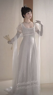 芷汀「紫雾」帝政裙日常可穿成人礼轻礼服优雅气质lolita连衣裙