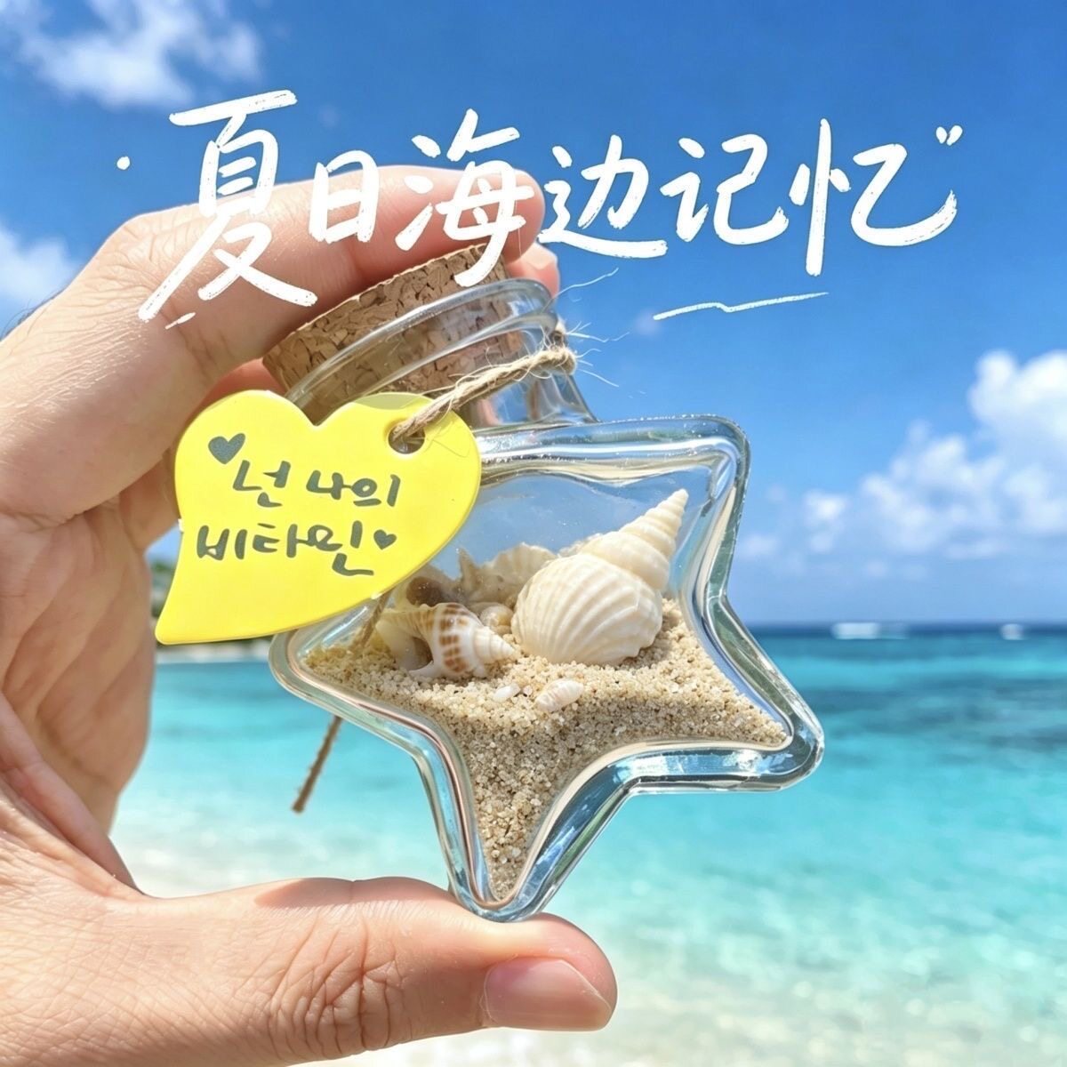 沙漠装沙瓶海滩贝壳收集瓶图片