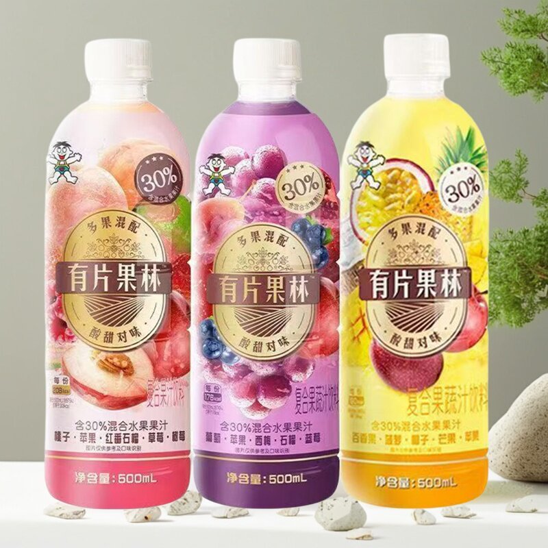 旺旺新品有片果林混合口味500ml瓶装夏天冰镇爆款解渴果汁饮料