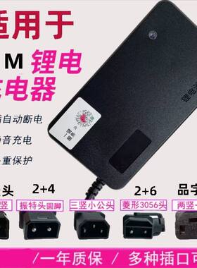 适用于爱玛电瓶车电动车48V12AH54.6V2A3A5A锂电池锂离子充电器通