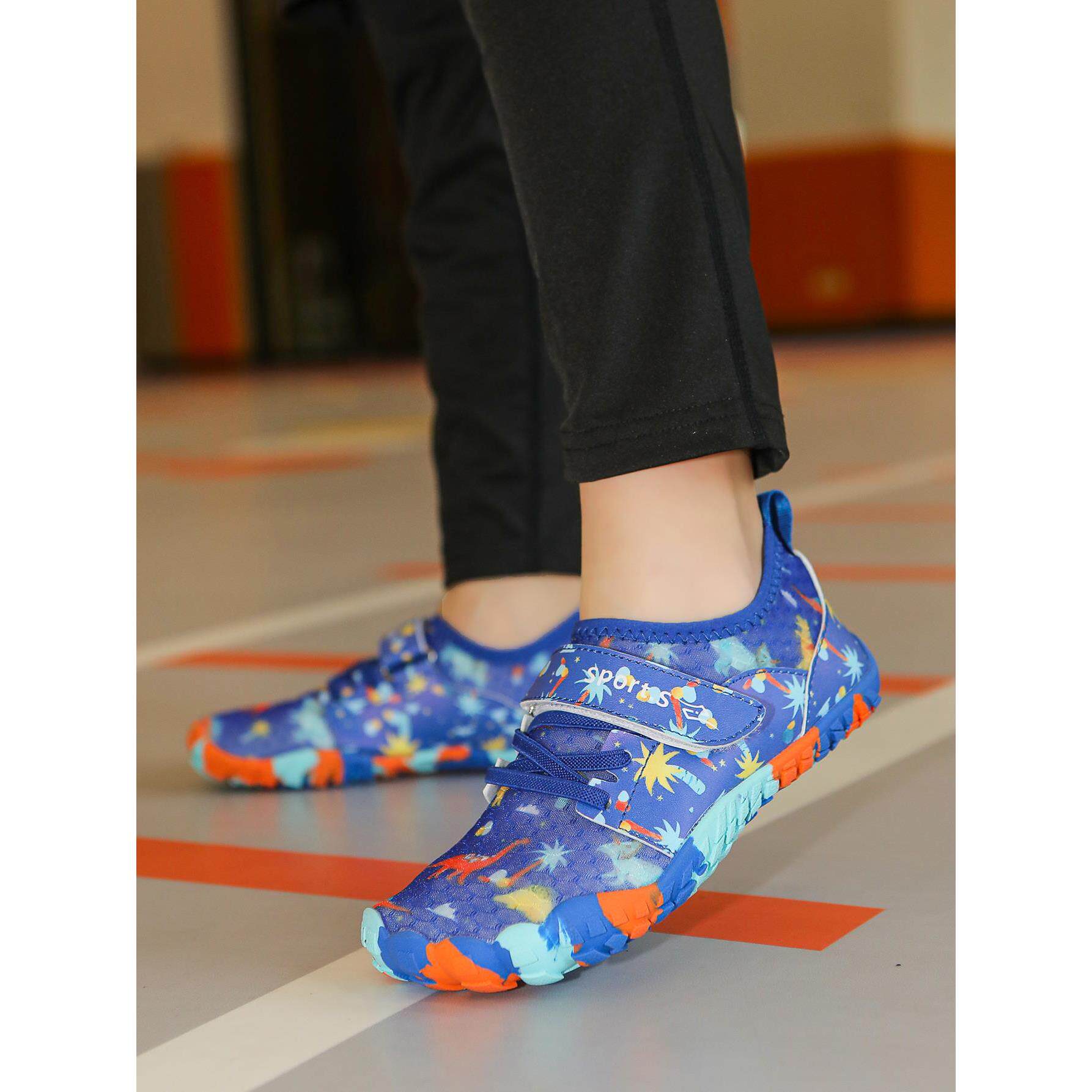 儿童跳绳鞋男女童中小学生体育专用运动鞋瑜伽游泳健身防滑跑步鞋