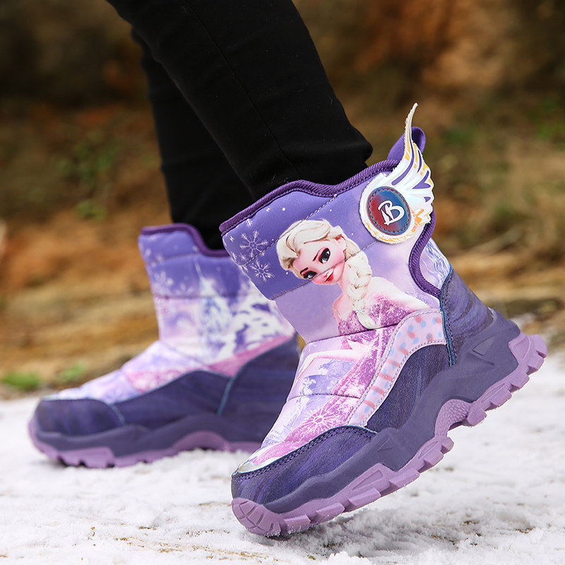 女童雪地靴儿童加厚加绒
