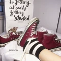 Burgundy Low Top Distressed-18