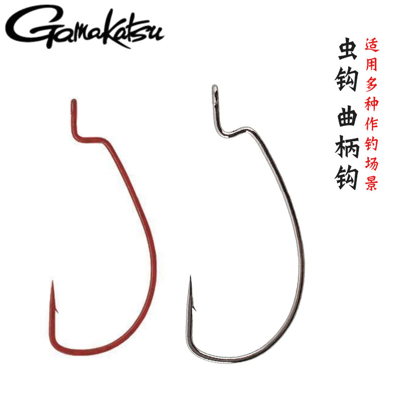 宽腹曲柄钩 竞技 美版Gamakatsu伽玛卡兹鱼钩 路亚钩 德州钓组