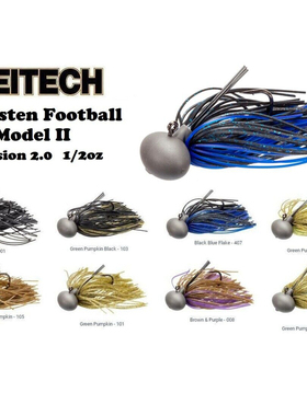 橄榄头Football Jig 日本keitech M2 深水作钓 路亚饵 胡须佬