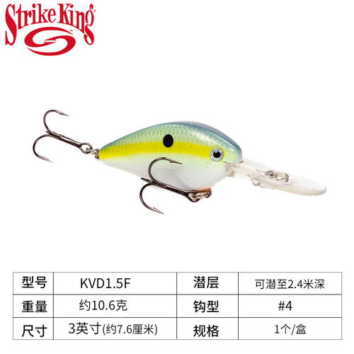 窄体胖子StrikeKingCrank饵