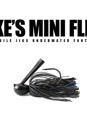 迷你障碍Jig IKE设计 美国Missile Baits Mini Flip jig 胶裙