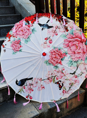 走秀伞旗袍流苏中国风汉服