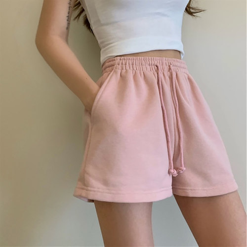 短裤女夏季薄款外穿高腰宽松