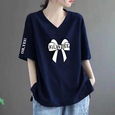 清仓捡漏外贸妈装t恤女短