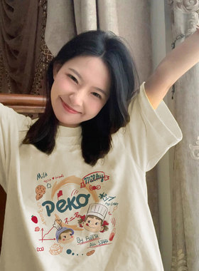白色防棉短袖t恤女2026年新款夏季小众设计感美式复古宽松上衣服