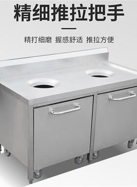 不锈钢收残台收残车食堂垃圾回收手推车厨房台泔水台餐盘收集残羹