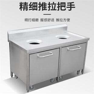 不锈钢收残台收残车食堂垃圾回收手推车厨房台泔水台餐盘收集残羹