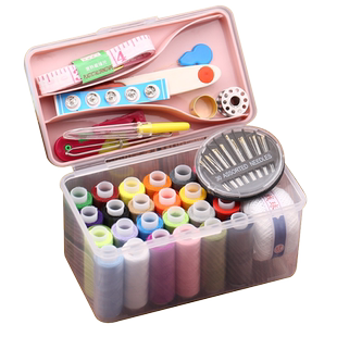 家用缝纫针线盒套装高档多功能裁缝针线包手缝工具便携百宝箱包邮