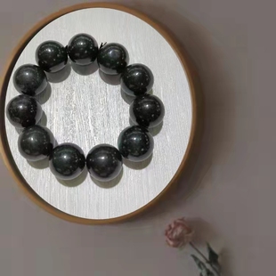 祁连山墨玉武山特产鸳鸯天然玉女王手链酒泉夜光杯蛇纹玉直销包邮