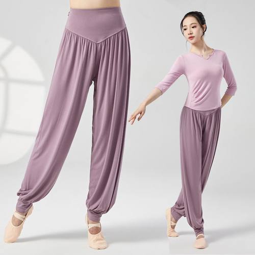舞蹈练功服装女灯笼裤套