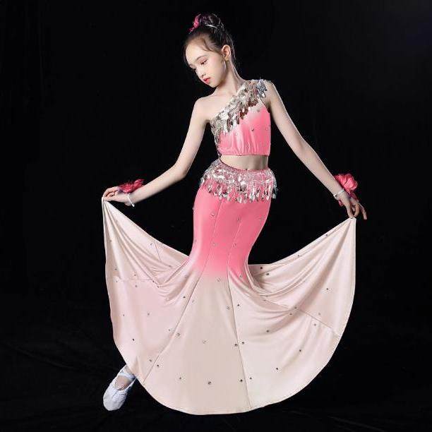 傣族舞蹈服装演出服儿童