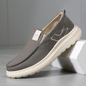 子男老北京布鞋 男款 春秋一脚蹬透气男单鞋 鞋 轻便防滑休闲帆布鞋 男