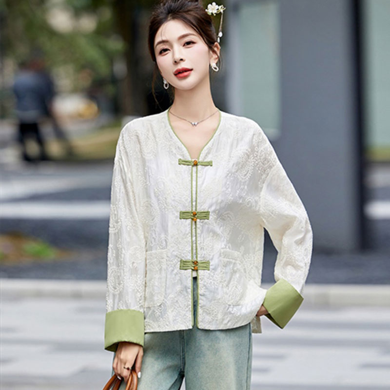 新中式国风刺绣 春装气质国风外套8866WT