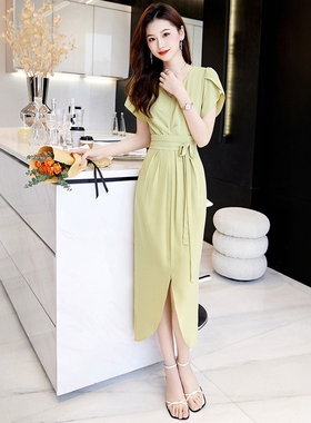 待定 夏季收腰气质连衣裙2791LYQ