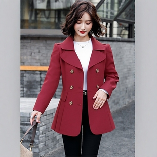 气质短款 新品 秋装 经典 风衣外套1825FY 时尚