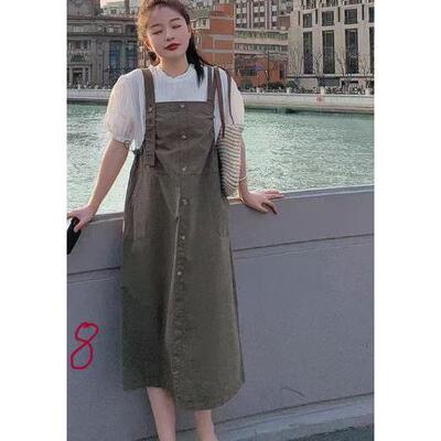 新品时尚气质  秋季背带裙9028LYQ